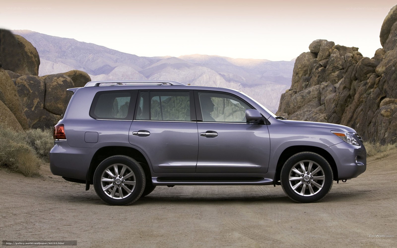 Lexus LX in desert landscape