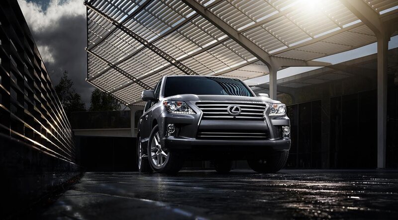 Lexus LX parked under canopy