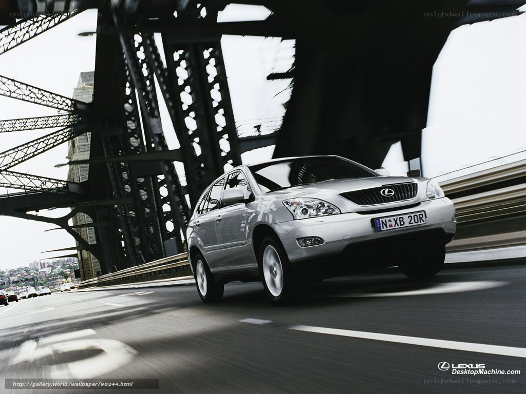 Lexus RX on a bridge