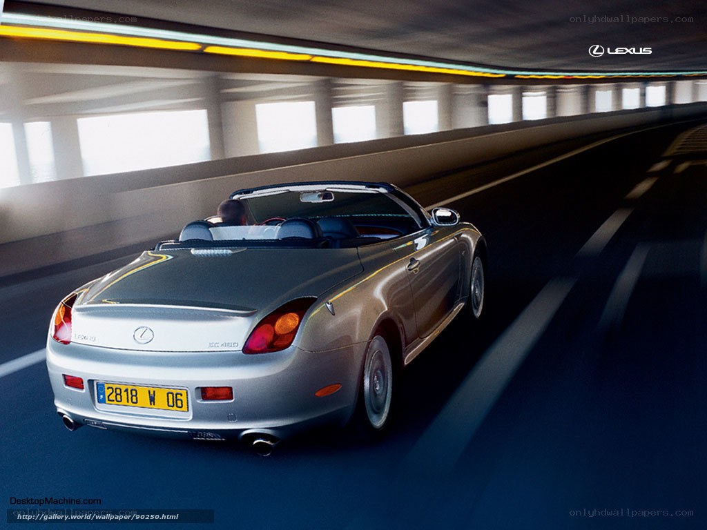 Lexus SC 430 convertible driving