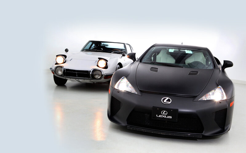 Lexus sports cars display