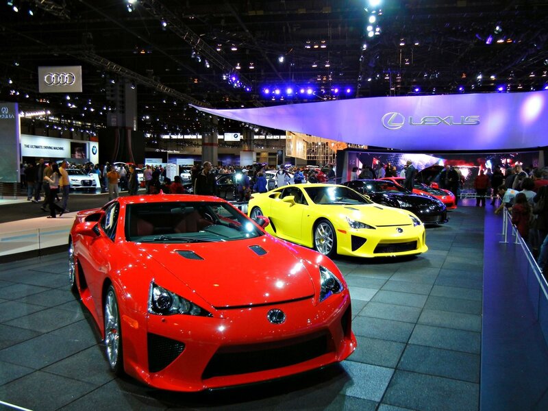 Lexus Sports Cars on Display