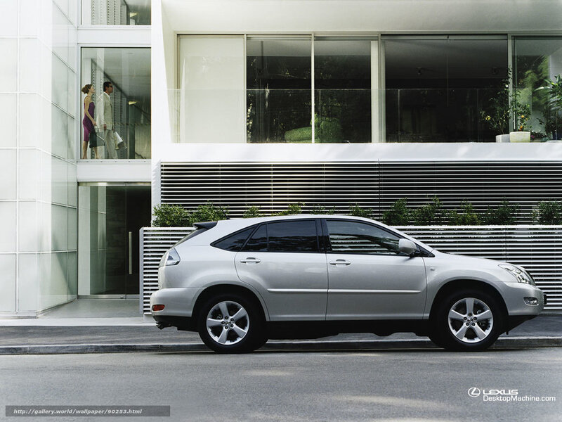 Lexus SUV in modern city