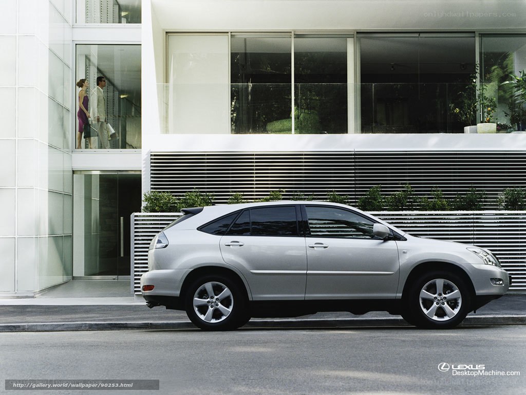 Lexus SUV in modern city