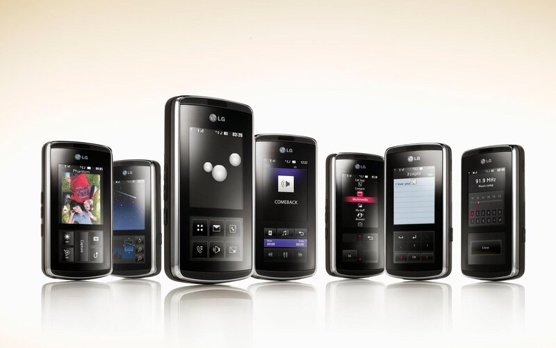 LG mobile phone lineup