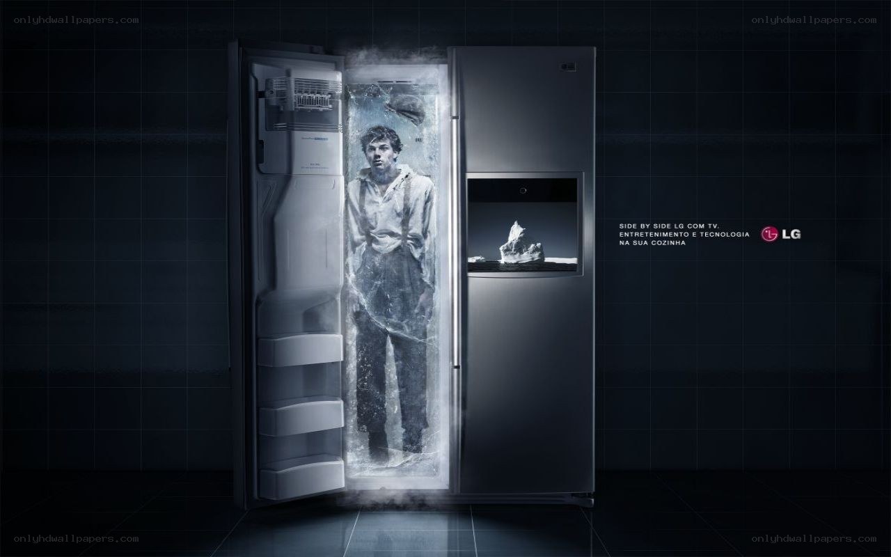 LG refrigerator with TV