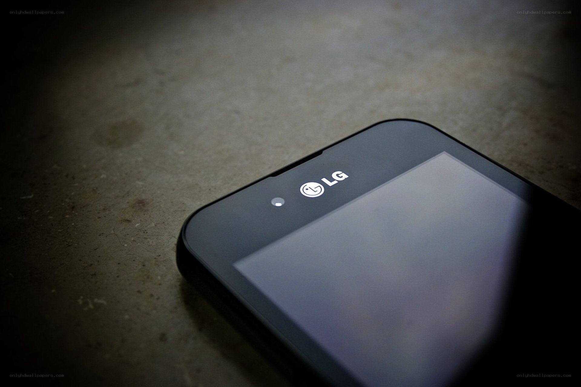 LG smartphone on a surface