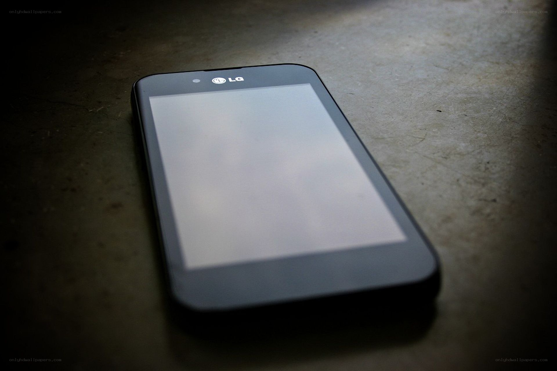 LG smartphone on a surface