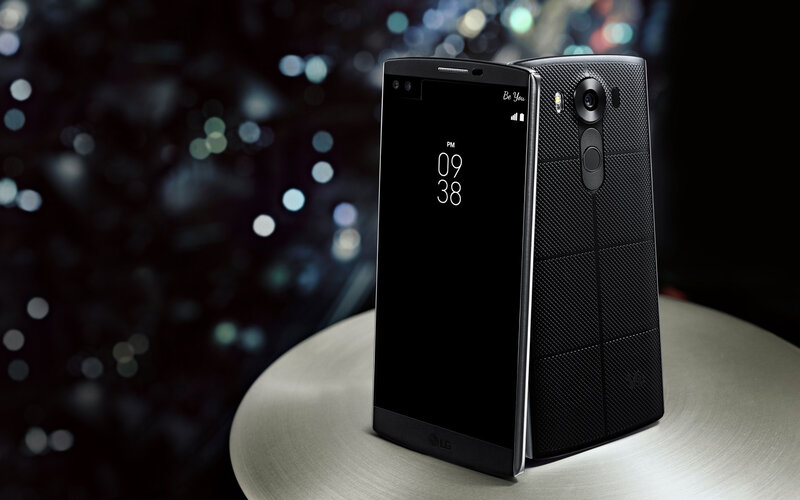 LG V10 smartphone display