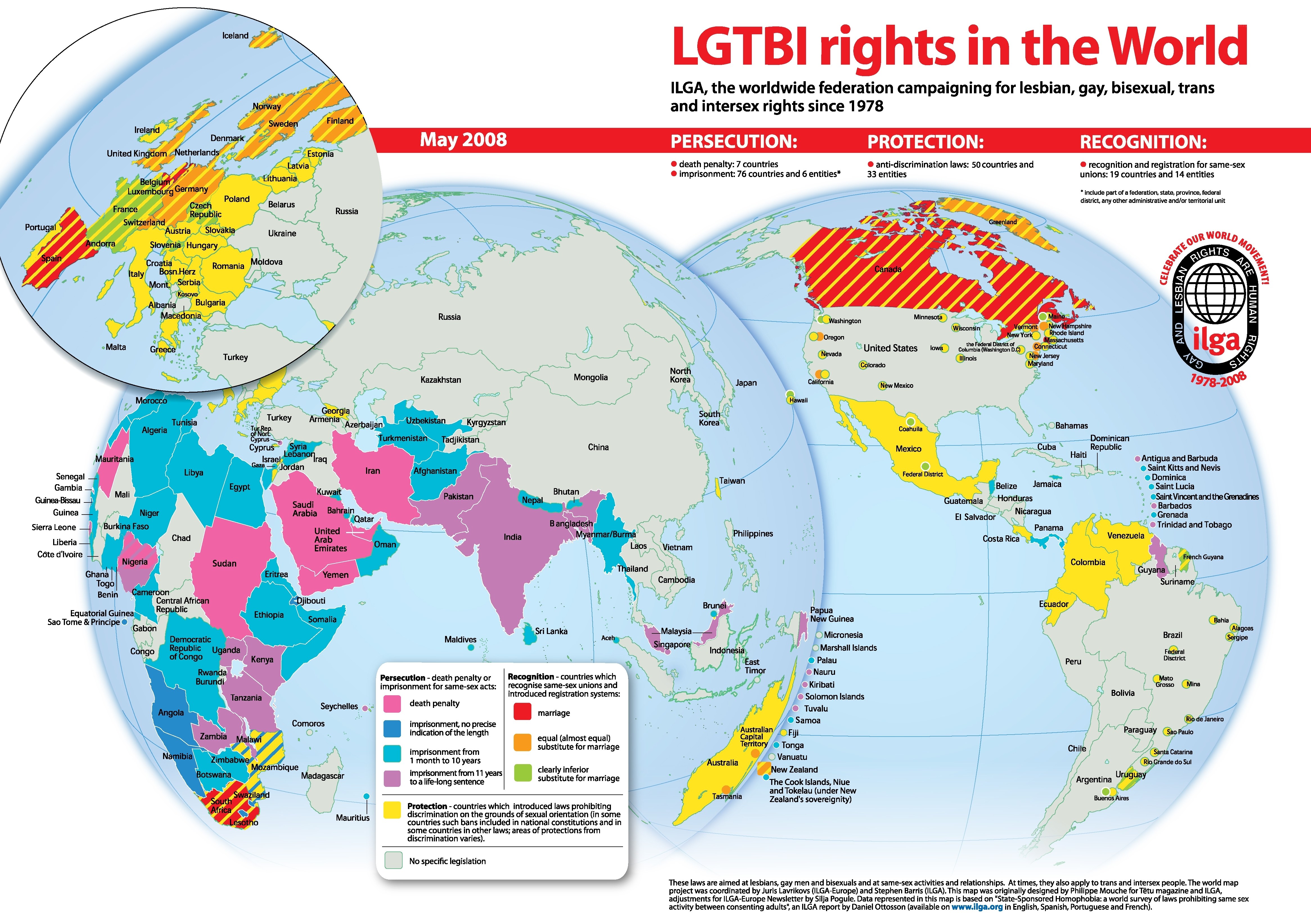 LGBTI rights worldwide map