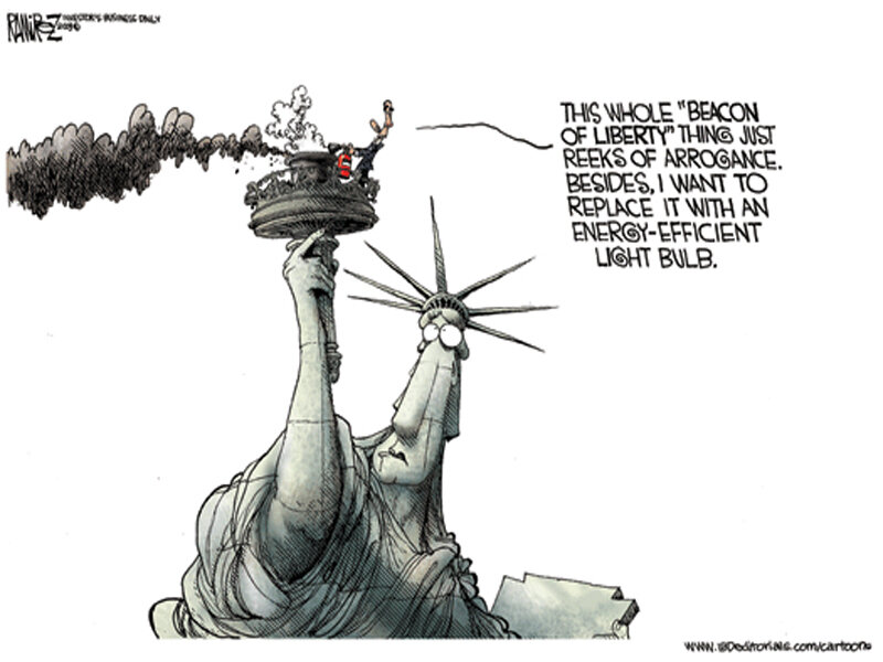 Liberty Torch Cartoon