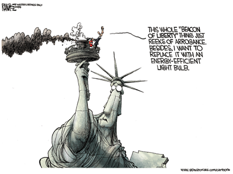 Liberty Torch Cartoon
