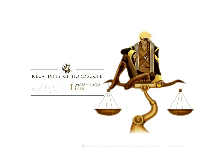 Libra zodiac sign illustration