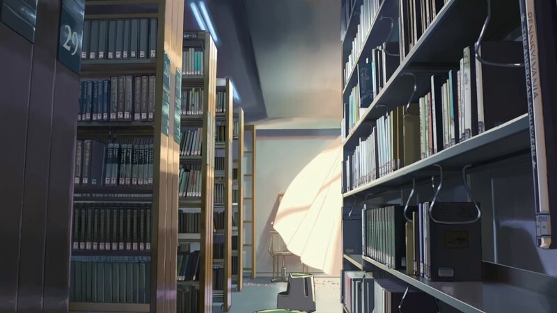 Library Aisle with Books