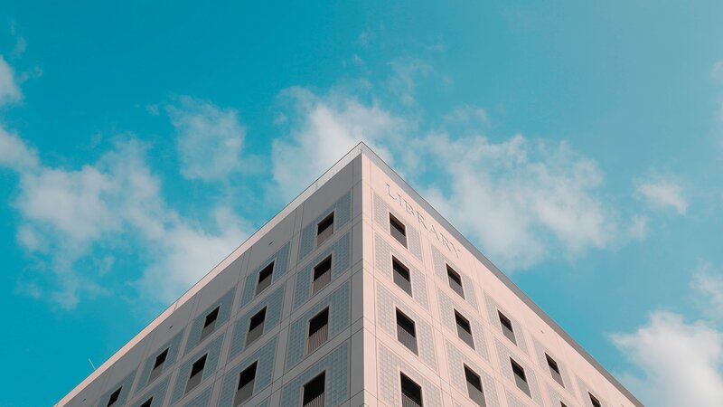 Library Building Corner