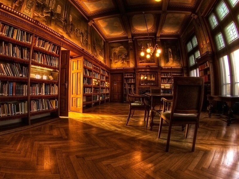 Library Reading Room — Brown, Dramatic