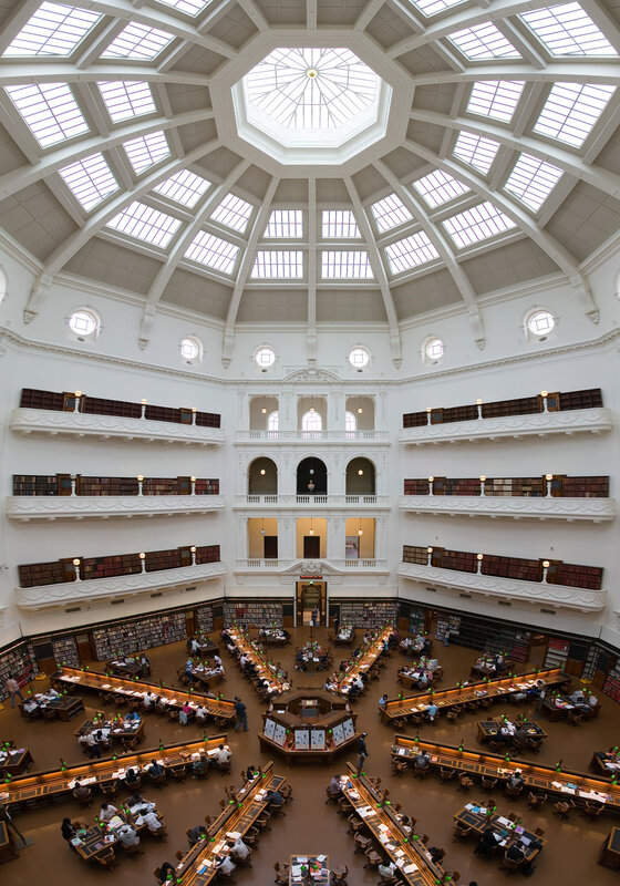 Library Reading Room — White