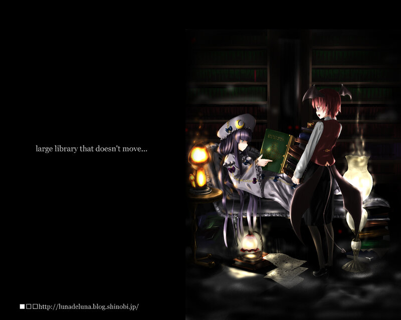 library reading scene