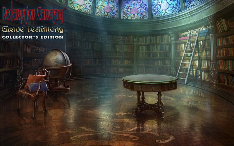 Library with Globe and Table