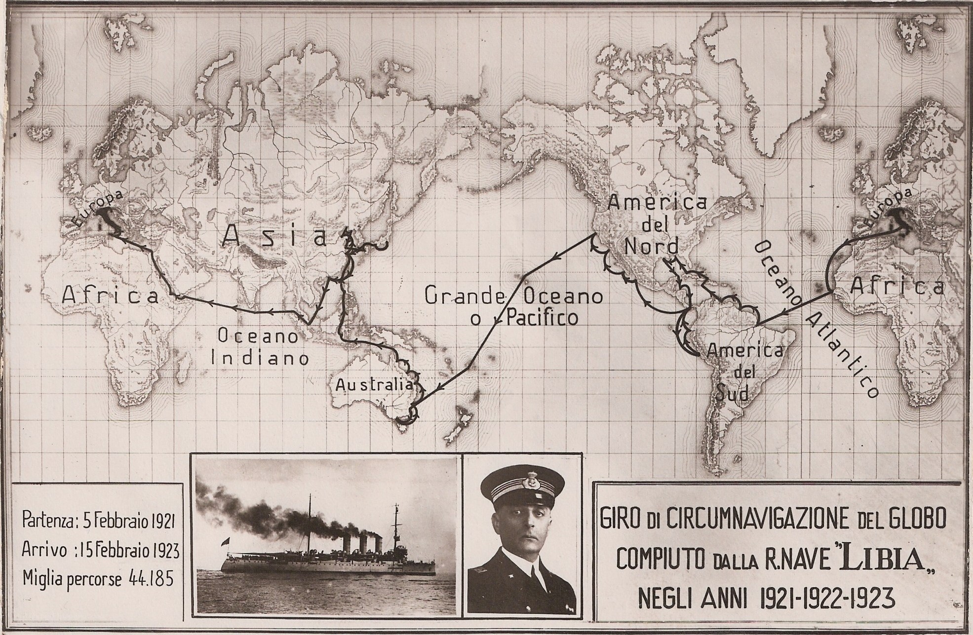Libya circumnavigation map