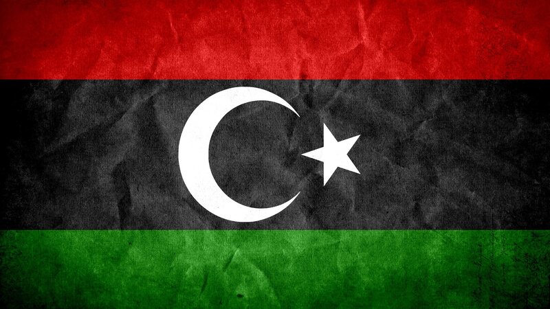 Libyan Flag — Red, Neutral