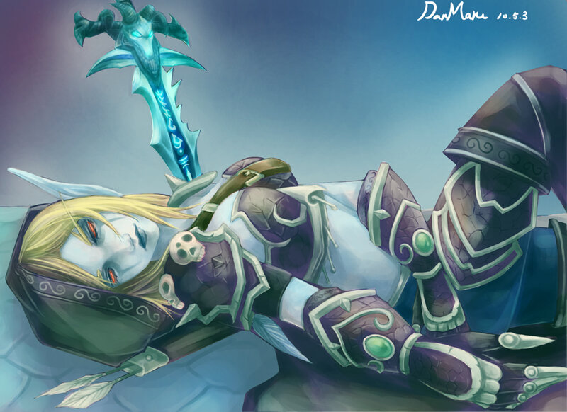 Lich King lying defeated