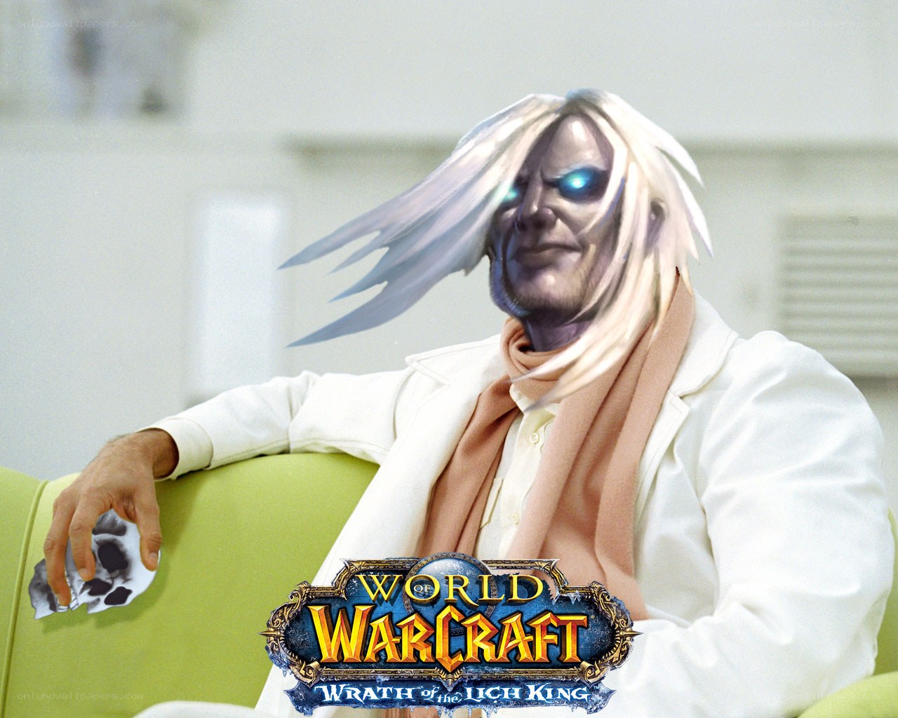 Lich King on a couch