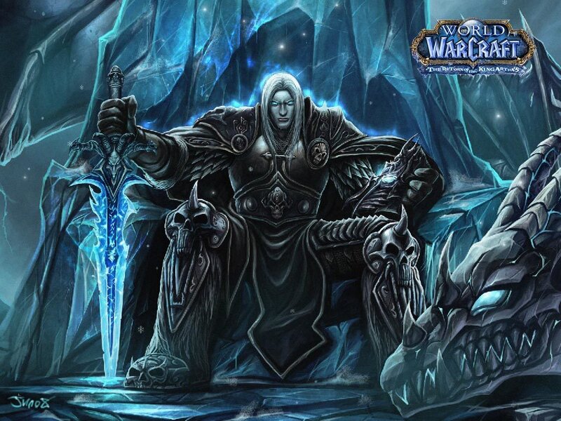 Lich King on throne