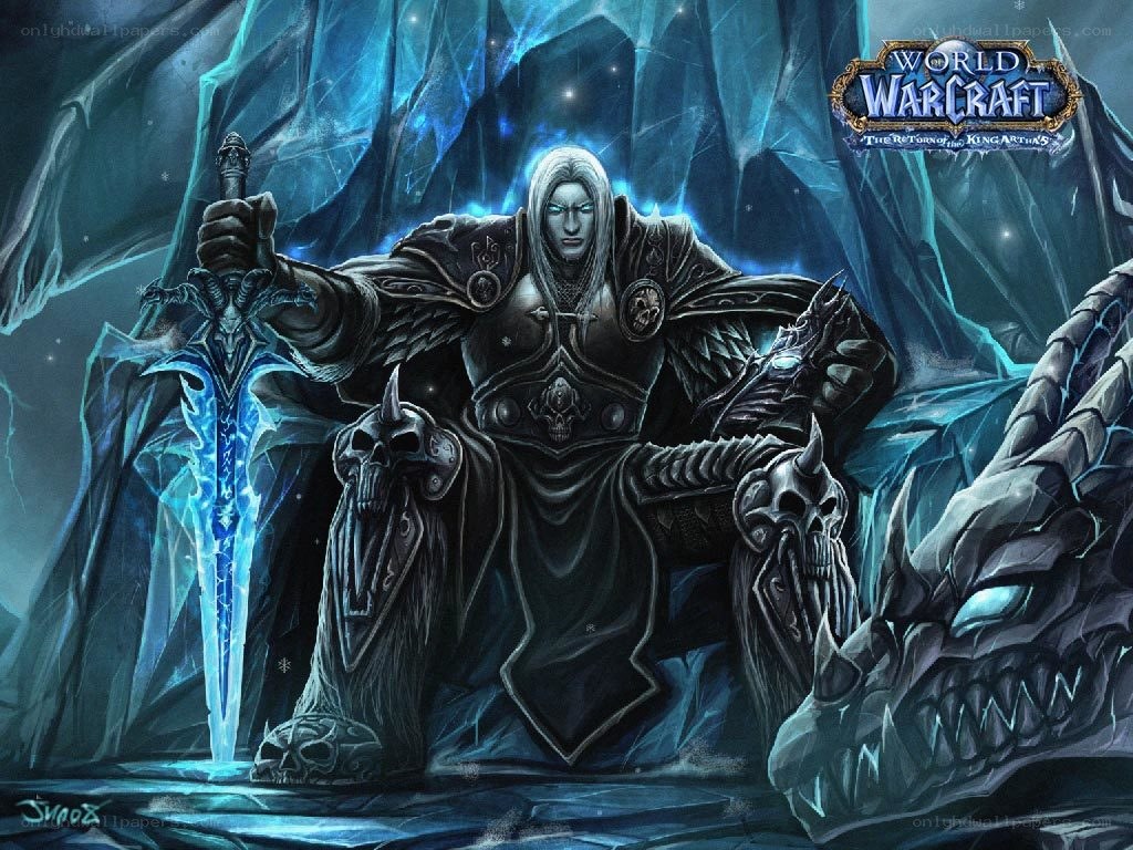 Lich King on throne