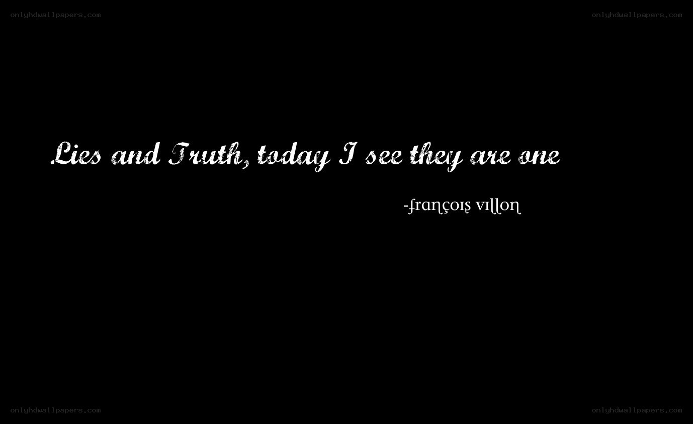 Lies and Truth quote
