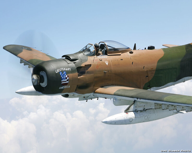 Lieutenant America aircraft in flight