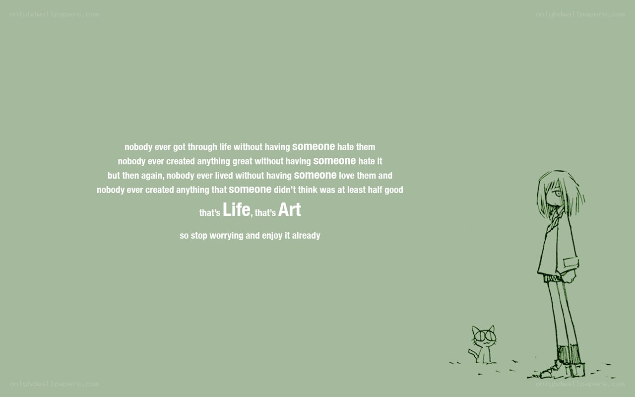 life and art quote illustration