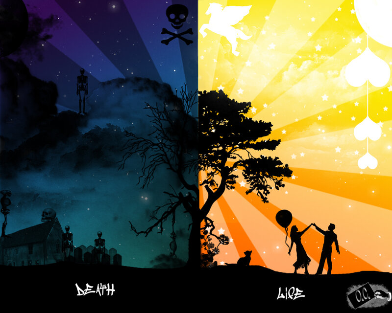 Life and death contrast