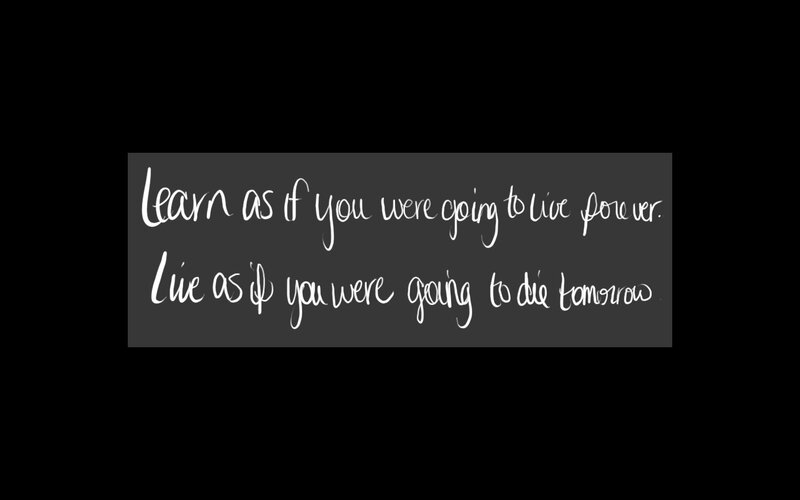 life and learning quote