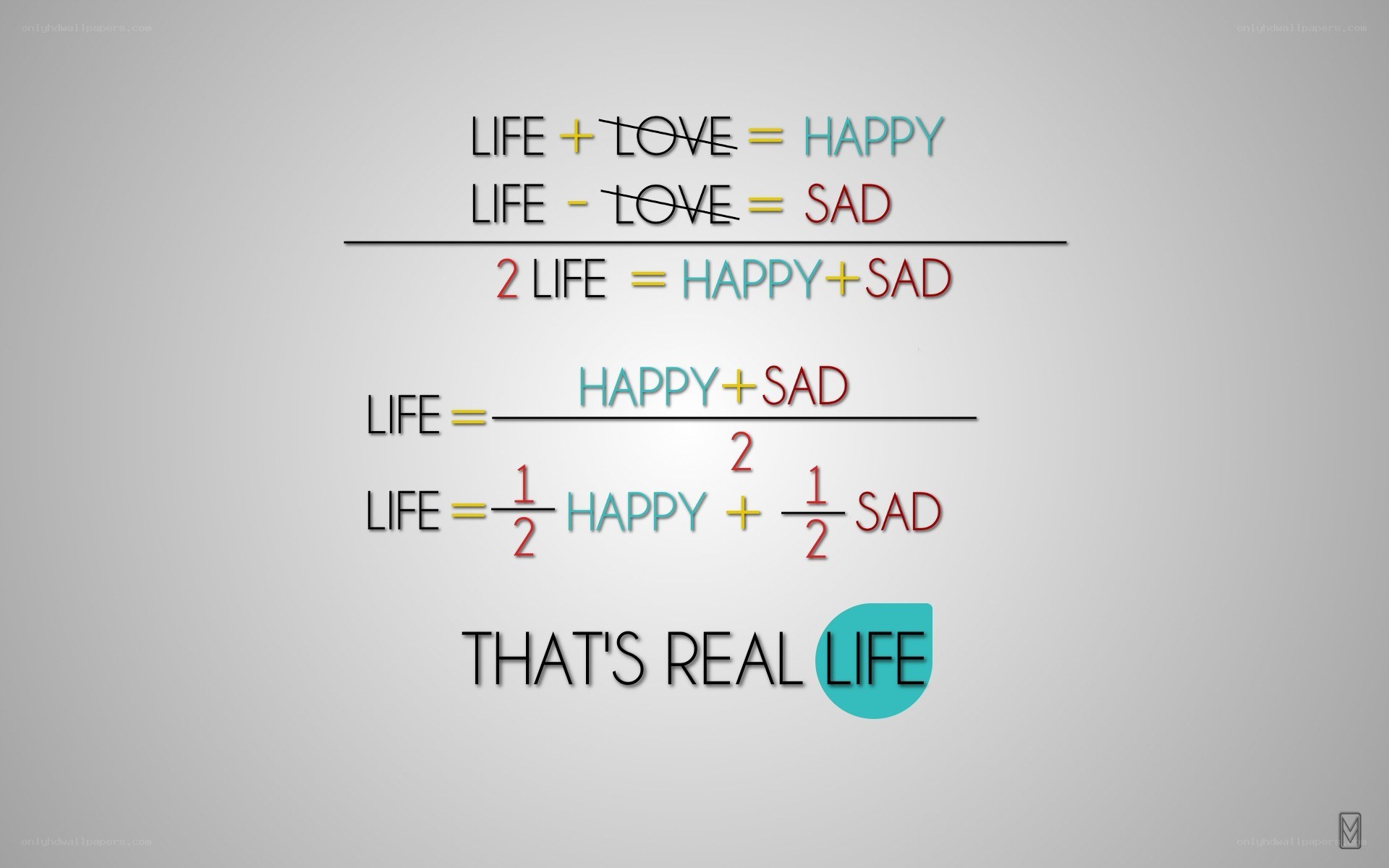 life equation metaphor