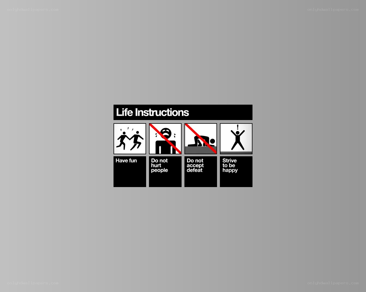 Life Instructions Poster