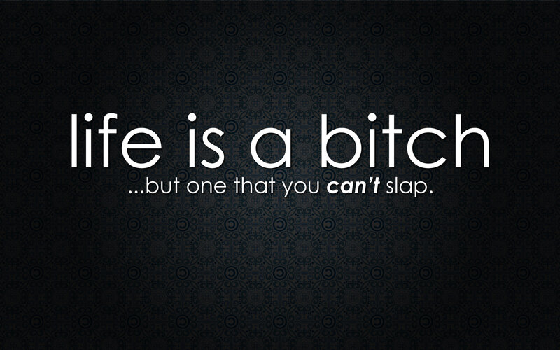life is a bitch