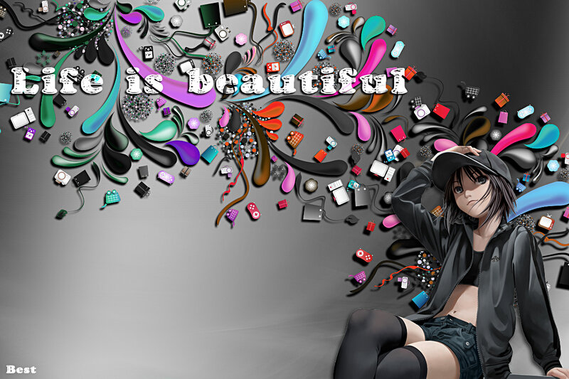 Life is beautiful anime art