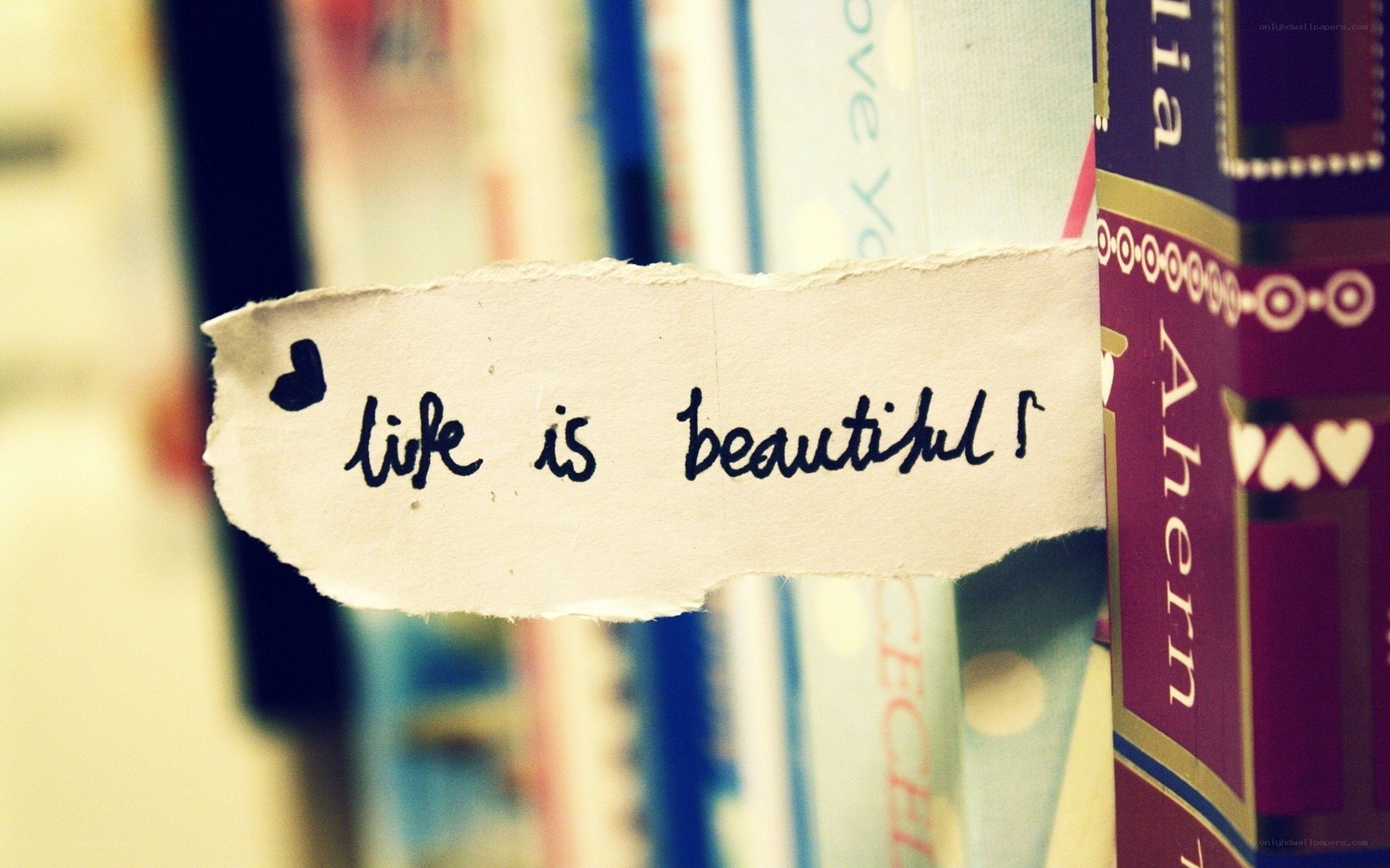 Life is beautiful note