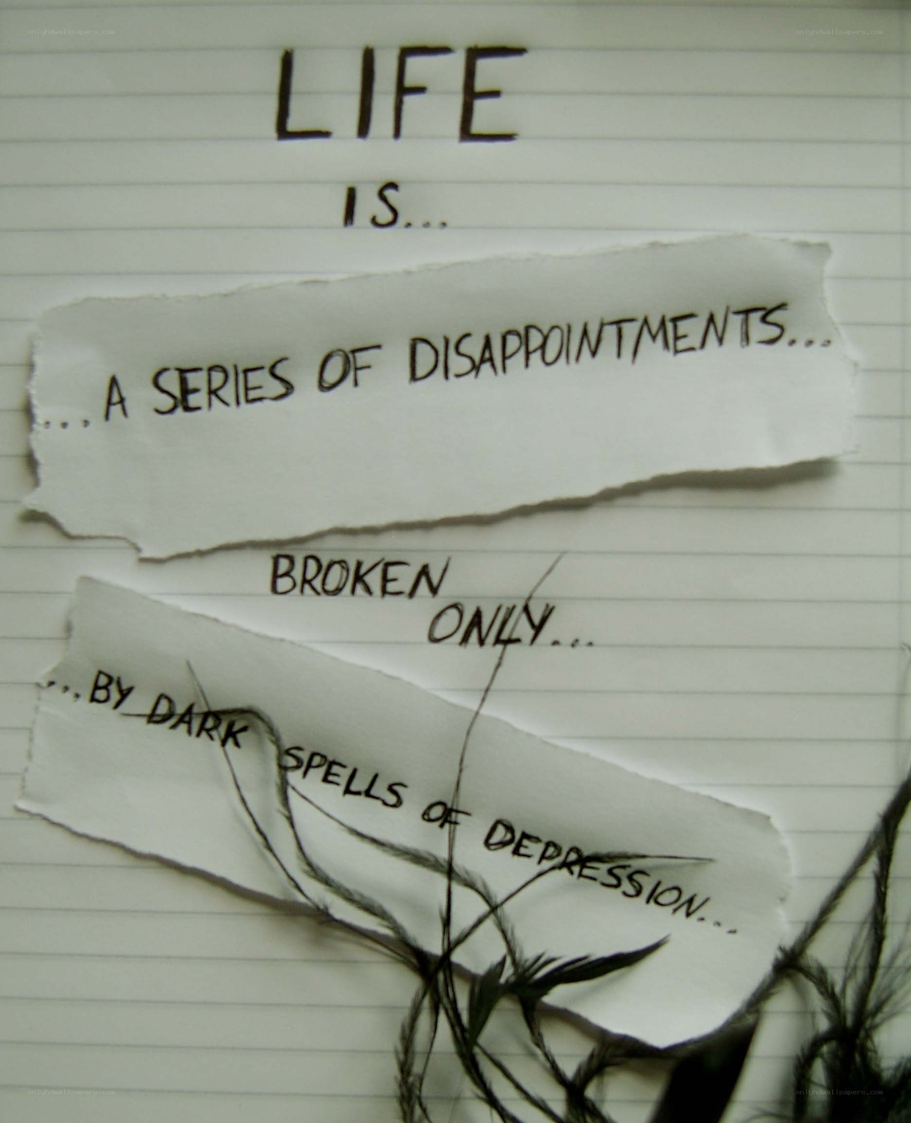 life is disappointment