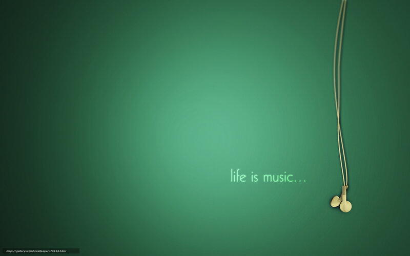 Life is music wallpaper