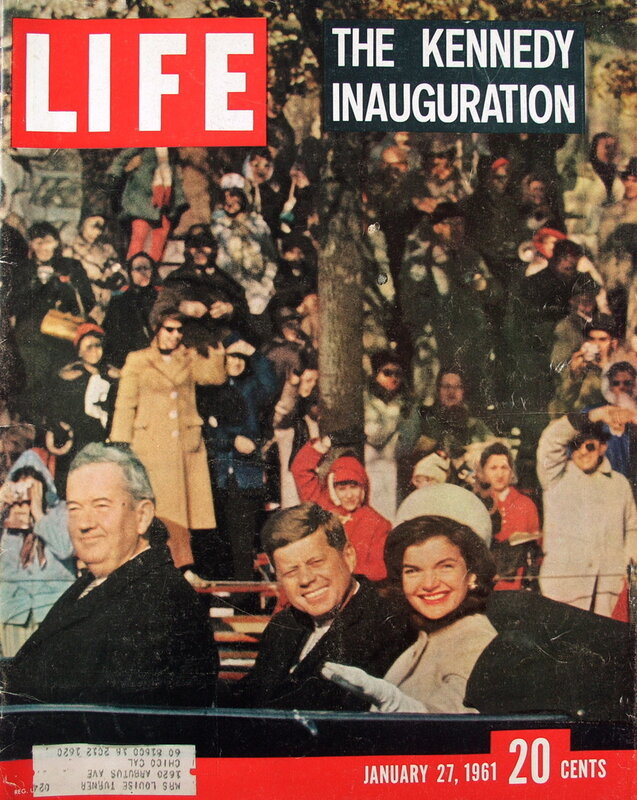 Life magazine cover: Kennedy inauguration