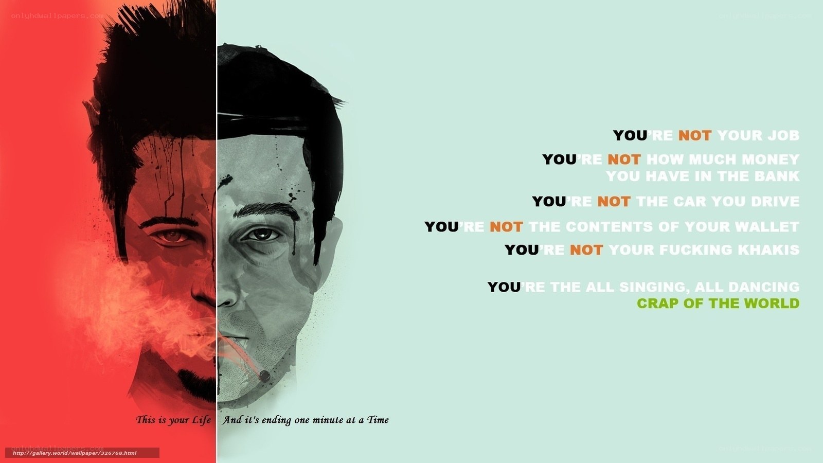 Life quote art