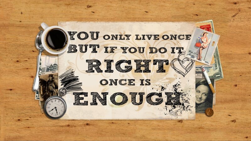 life quote collage