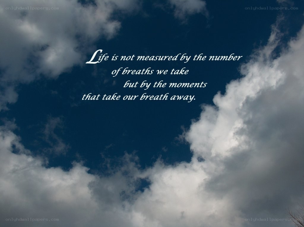 life quote on sky