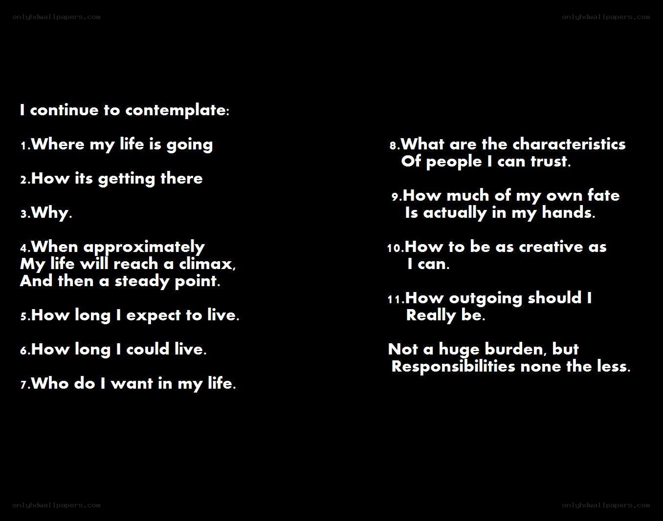 life reflection questions