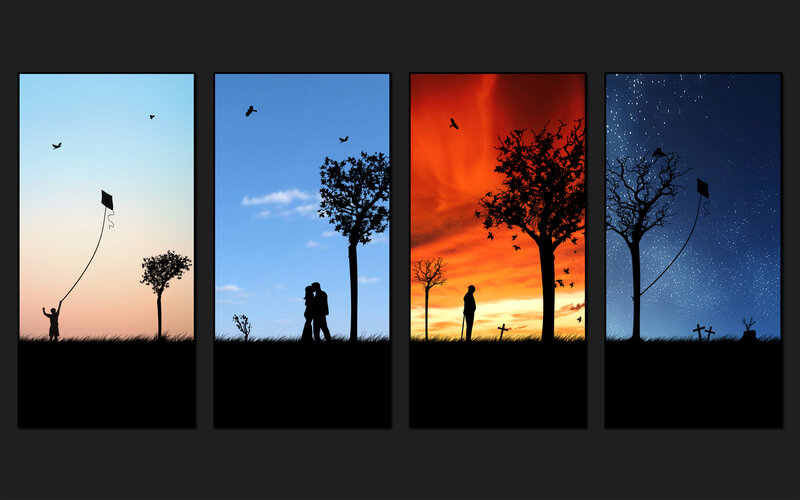 Life's journey in four scenes