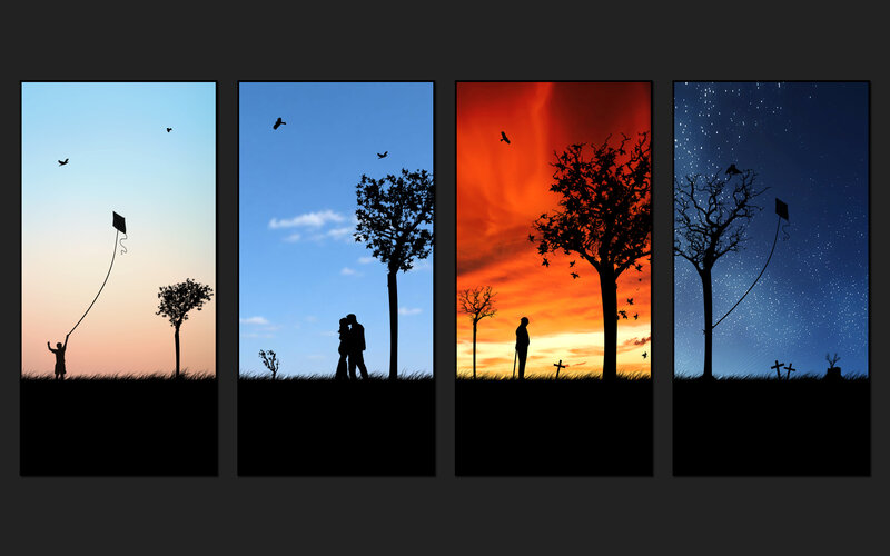 Life's journey in four scenes