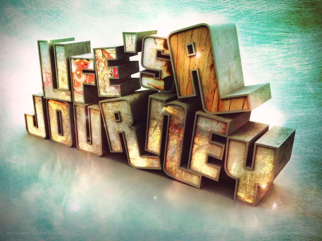 Life's Journey text art