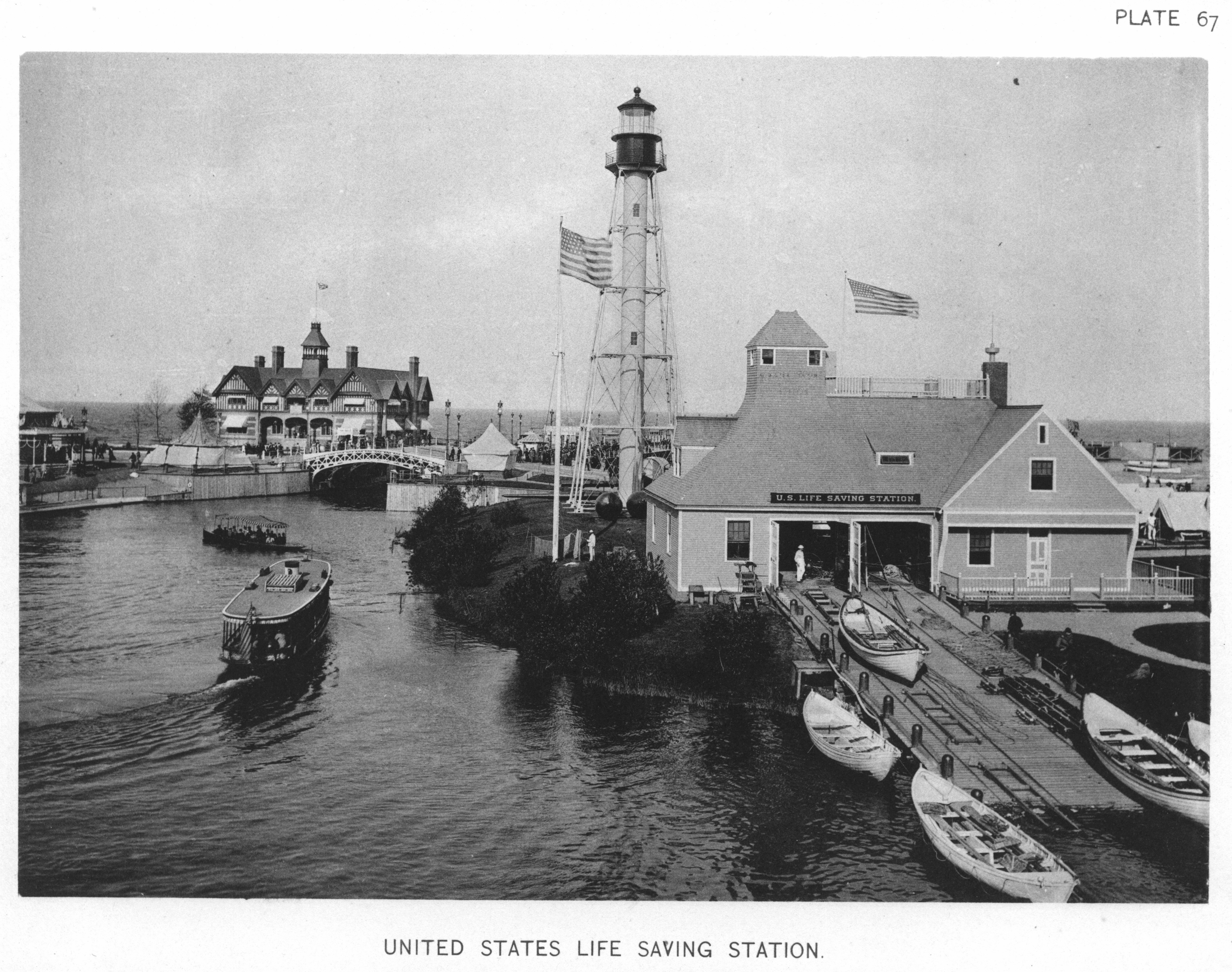 Life Saving Station with Lighthouse